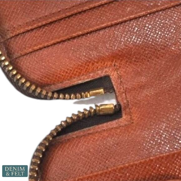 Louis Vuitton Brown Monogram Poche Escapade Wallet Zippered Travel Clutch RARE - Picture 9 of 15